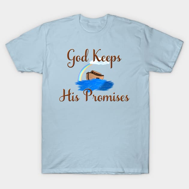 Noahs Ark God Keeps His Promises T-Shirt by SoCoolDesigns
